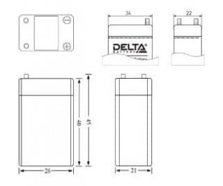 DELTA DT 4003 аккумулятор фото