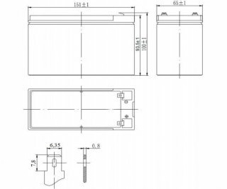 DELTA DTM 1207 аккумулятор фото