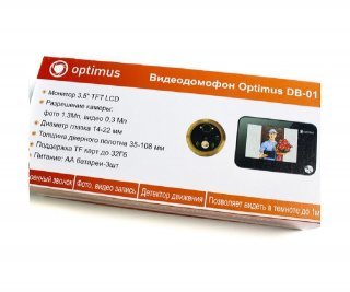 Optimus DB-01 черный цветной видеодомофон фото