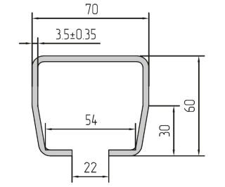 Alutech комплект с неоцинкованной шиной SG.01.002.А 8 метров и стальными роликами для ворот до 450кг фото