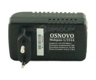 OSNOVO Midspan-1/151A PoE-инжектор, passive PoE фото