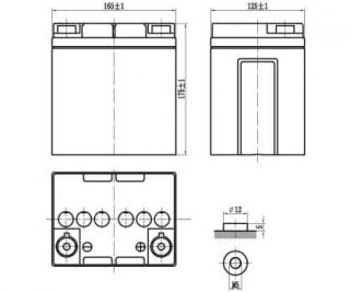 DELTA HR 12-26 аккумулятор фото