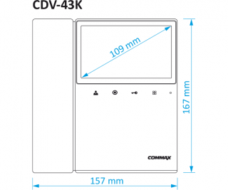 Commax CDV-43K2/VZ фото