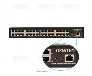 OSNOVO Midspan-16/250RGM управляемый PoE-инжектор Gigabit Ethernet на 16 портов фото